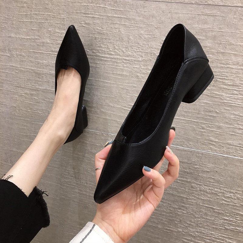 Blaue Büro Luxus Leder Freizeit Mokassins Niedriger Absatz Elegant Damen Sommer Schuhe Spitzschuhe Für Frauen 2025 Ein Stilvolles E