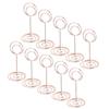 10pcs Table Number Holder Round Base Electroplating Process Elegant Cute Shape Home Ornaments for Weddings