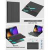 Compatible with Xiaomi 78pro Bluetooth Keyboard, Leather Case for Redmi Pad 2 with Pen Slot, Protective Shell for 12.1 Inch Tablet.