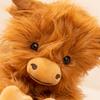 Highland Bull Plush Toy Soft Stuffed Animal Doll Gifts Prone Position Kawaii Cattle Hugging Pillow Sofa Cushion For Home Decors