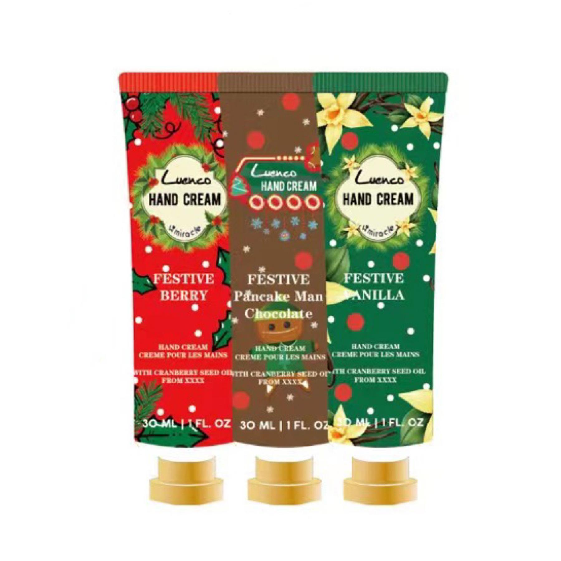 

3 шт./компл., 30 мл, набор кремов для рук, увлажняющее молочко для тела, рождественский подарок, крем для ухода за осенью/зимой 3pcs/set