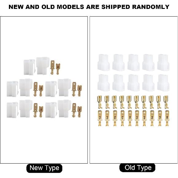T Type Power Plug, T Type 2 Pin Power Plug Car Radio Cable Connectors Set, Power Plug T Type 2 Power Plug Cable Connectors Set Fit for FT-7800R,
