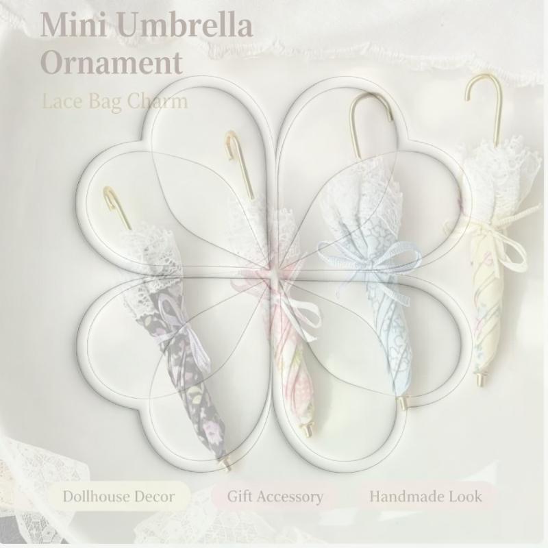 Creative Mini Doll Umbrella Adorable Pography Prop Small Toy Umbrella For 1/6 Dolls Diy Dollhouse Ornament Girls Present