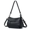 Genuine Leather Shoulder Bag for Crossbody With Zipper Large Commuting [MFFOR] Women, 2-way, Bag, Handbag, Crossbody, Shoulder, Handbag, Pocket,