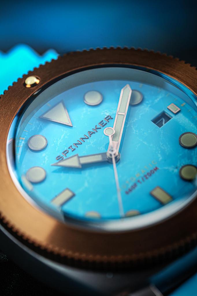 Watch Haru Titanium Bronze Blue [Spinikar] SP-5145-04 Men's [Used]