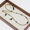 Maillard Tiger Eye Pearl Women's Retro Choker: Elegant Autumn/Winter Necklace and Versatile Sweater Chain.