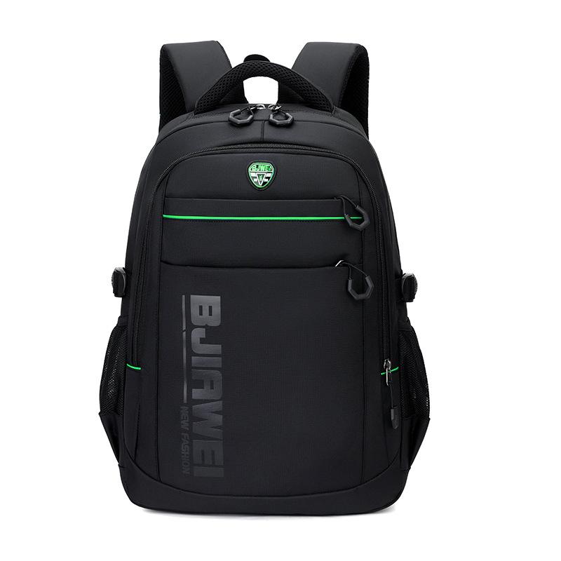 Large capacity student schoolbag men's backpack leisure travel ridge luggage bag junior high school backpack dirt-resistant and durable