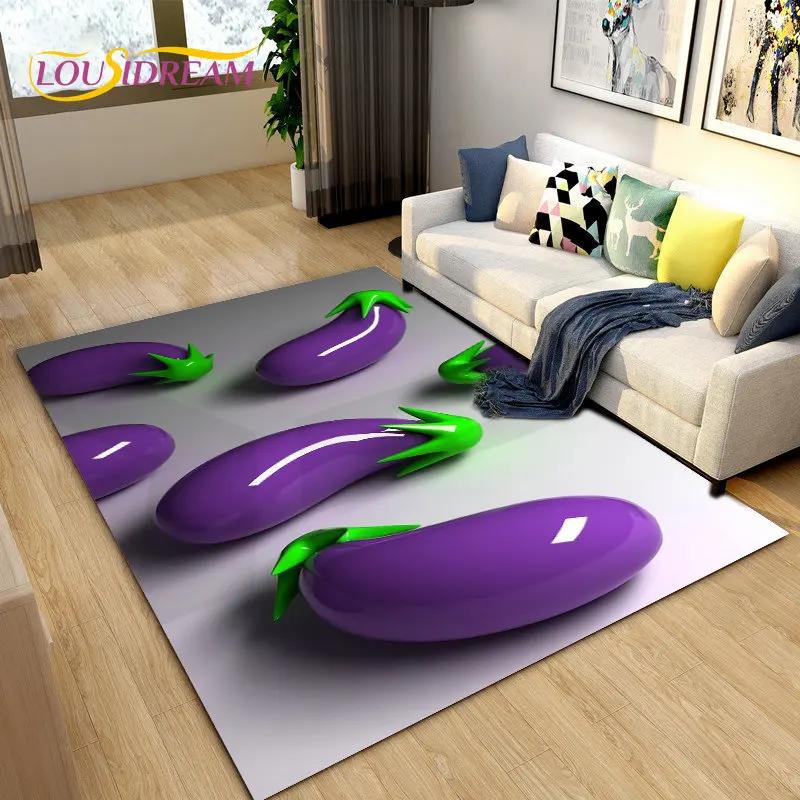 Fruits Series Kitchen Area Rug Carpet for Living Room Bedroom Playroom Sofa decor home Non-slip rug Floor Mat Soft