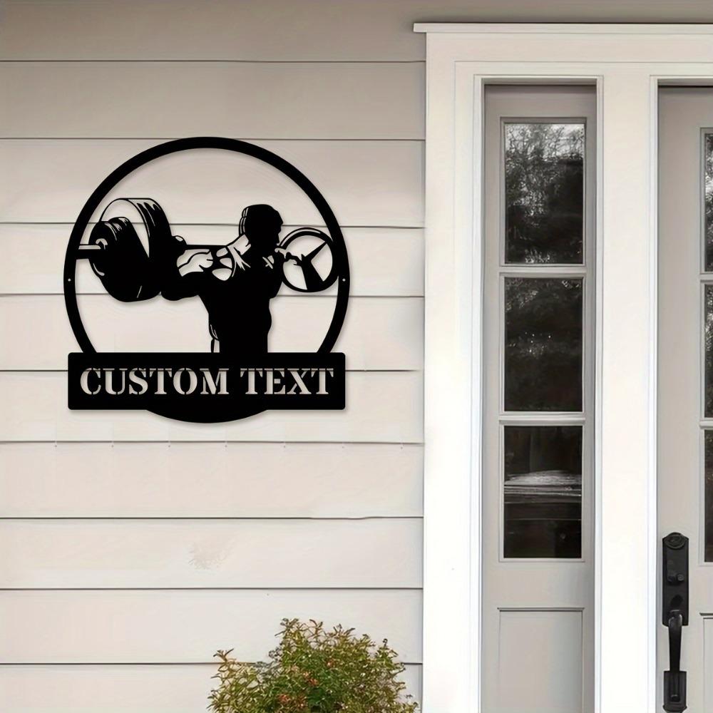 Custom Powerlifting Metal Wall Art - Personalized Gym Decor for Home, Office, or Kitchen - Hippie Style, Easy Mount, Custom Sign, Wall Sculpture.