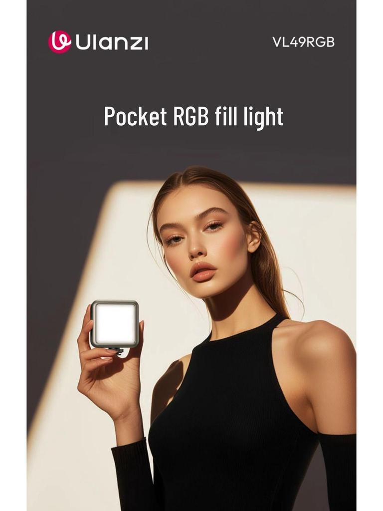 Ulanzi VL49 RGB Portable Mini Fill Light for Photography, Live Streaming, and Selfie Cameras