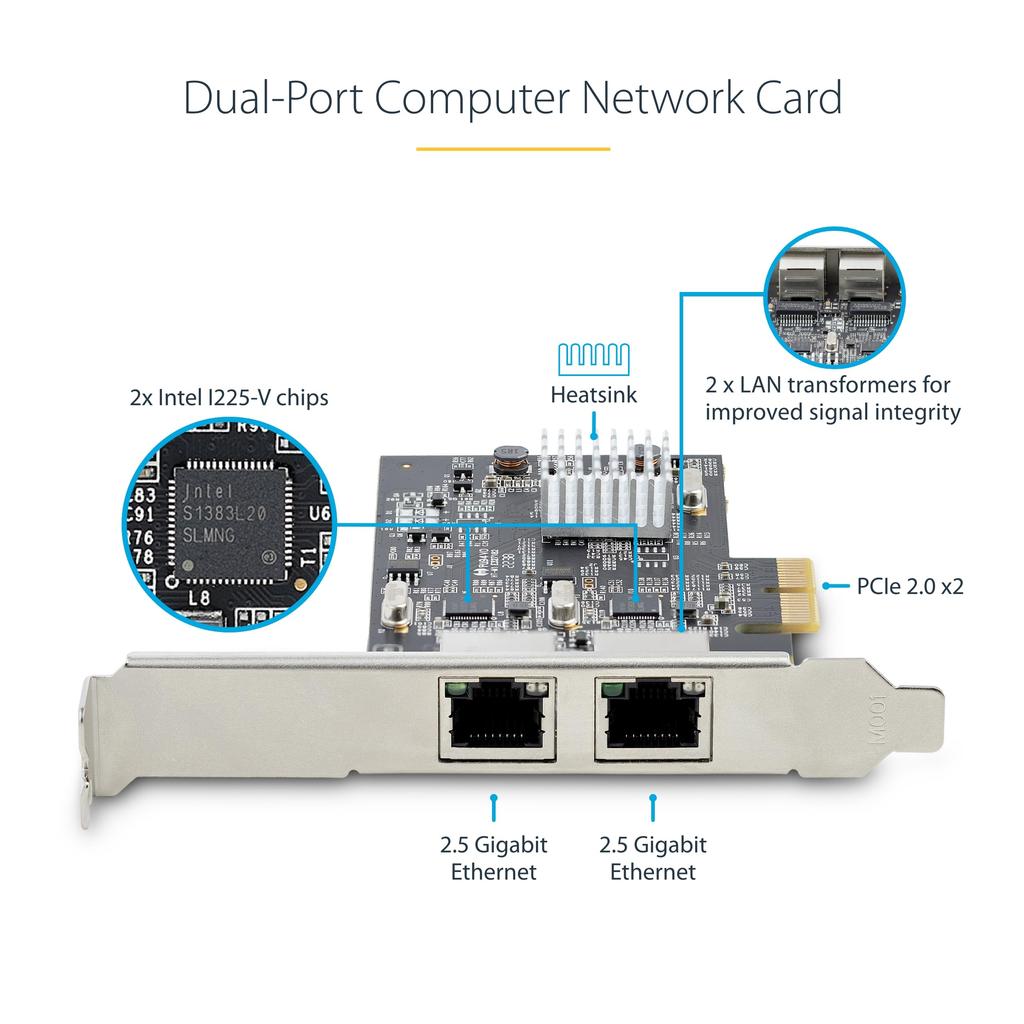 Placă adaptor de rețea PCI Express x2 2 porturi Ethernet Jumbo frame Compatibil cu diverse sisteme de operare PC Placă LAN PCIe Placă de interfață de expansiune duală RJ45 NIC