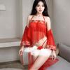 Zimei Brautkleid Sexy Pyjama Sexy Verführung Uniform Brustwickel Bauchtasche Kimono Bademantel Hausanzug