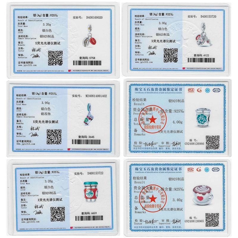 Fit Originalbracelet Coffee Collection Beaded Candy Coffee Pendant Charm Diy Jewelry Making Women Giftcopper