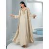 New Middle East Dubai Robe Long sleeve dress Two-piece Set Long Sleeved Dress Cloak Set