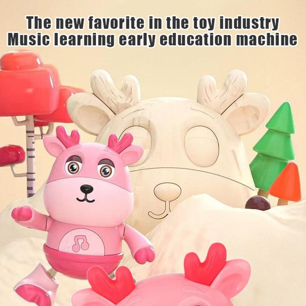Interactive Dancing Cow Toy with MusicSynced Moves and ColorChanging LED Lights for Toddlers