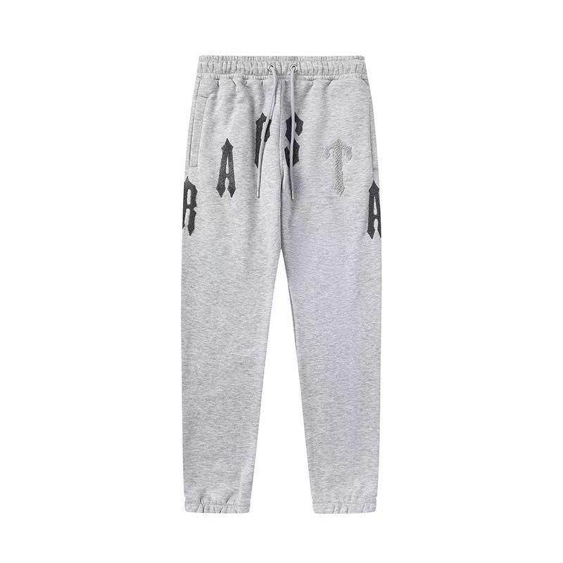 Mens Oversized Hooded Sweatshirt Jogger Set With Embroidered Letter Streetwear Casual Outfit