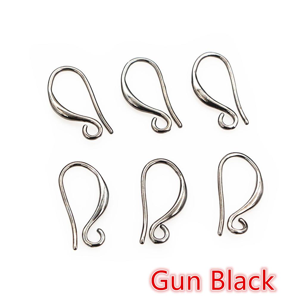 20pcs 17x9mm Silver Gold Color Brass Earring Findings Earrings Clasps Hooks Wire DIY Jewelry Making Accessories Earwire Supplies