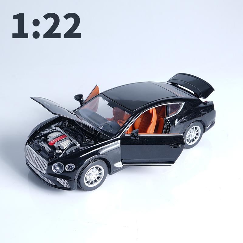 Bentley Continental 1:22 Scale Model Car Alloy Metal Collectible Die-Cast Vehicle European Luxury Car Simulation Toy