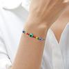 Knotted Rope Evil Eye Hanadchain Rainbow Beads Bracelets Adjustable Size