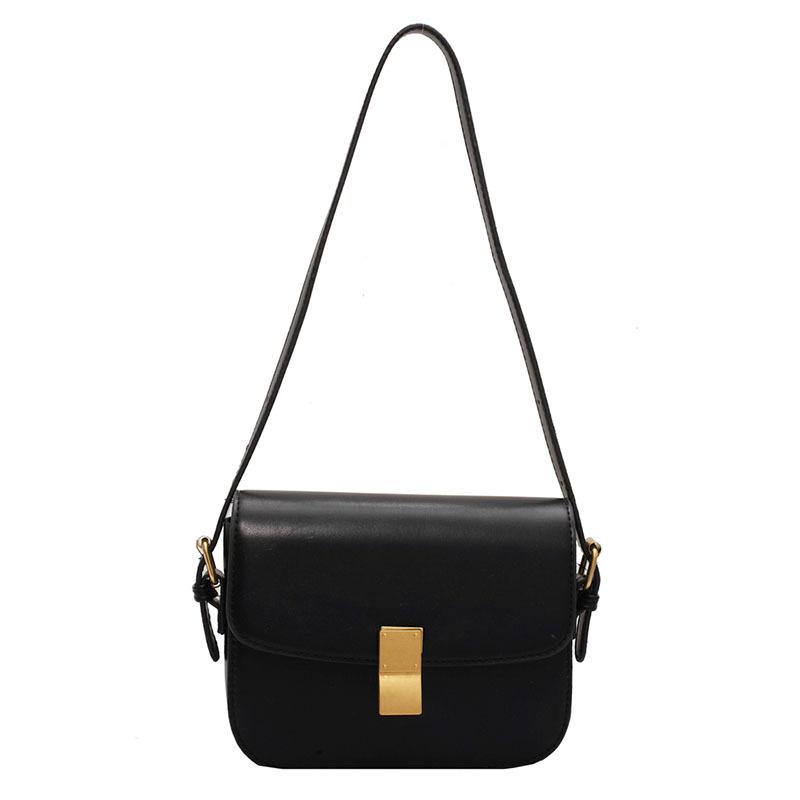 

Autumn and winter retro bags, new bags, women s bags, versatile messenger bags, high-end shoulder bags, small square bags. чёрный