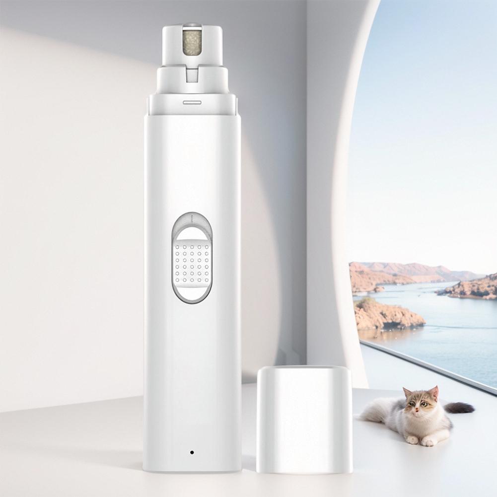 Elektrischer Hundenagelknipser Schmerzlose Pfotenpflege und Glättung Haustiernageltrimmer 2 Geschwindigkeiten für kleine, mittelgroße und große Hunde, Katzen