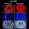 Hub Caps 2026 Hot Emblems For VW Volkswagen Jetta MK5 Golf VW 11cm 4D/5D Logo Light LED Rear Badge Light Front Grille For VW Bor EA1