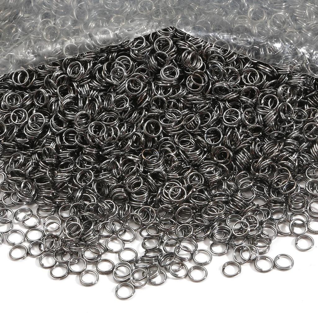 200-500Pcs Iron Double Ring Jump Ring For DIY Necklace Bracelet Jewelry Making Craft Accessories