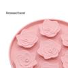 Rose Flower Silicone Pet Slow Food Bowl with Suction Cup Easy To Clean Scientific Feeding Portable Dog Lick Mat Plato Para Perro