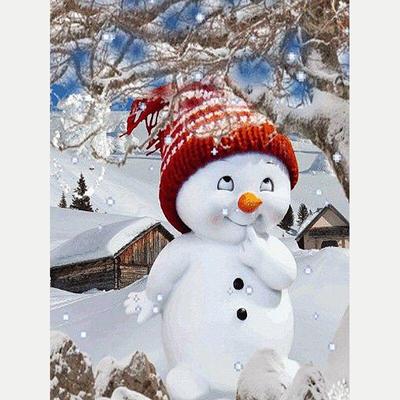 Volle 5D Diy Diamant Malerei Cartoon Schneemann Mosaik Stickerei Kreuz Stich Home Decor Handmade