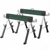2 Foldable Metal Trestles As a Set, Max. Load 1160 Kg, Height-adjustable 64-81 Cm, Includes Carrying Handle