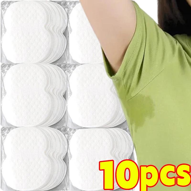 

10/100 шт. Одноразовые подмышечные вкладыши для пота, поглощающие пот, летние дезодоранты, нетканые подушечки, дышащие, ультратонкие One size
