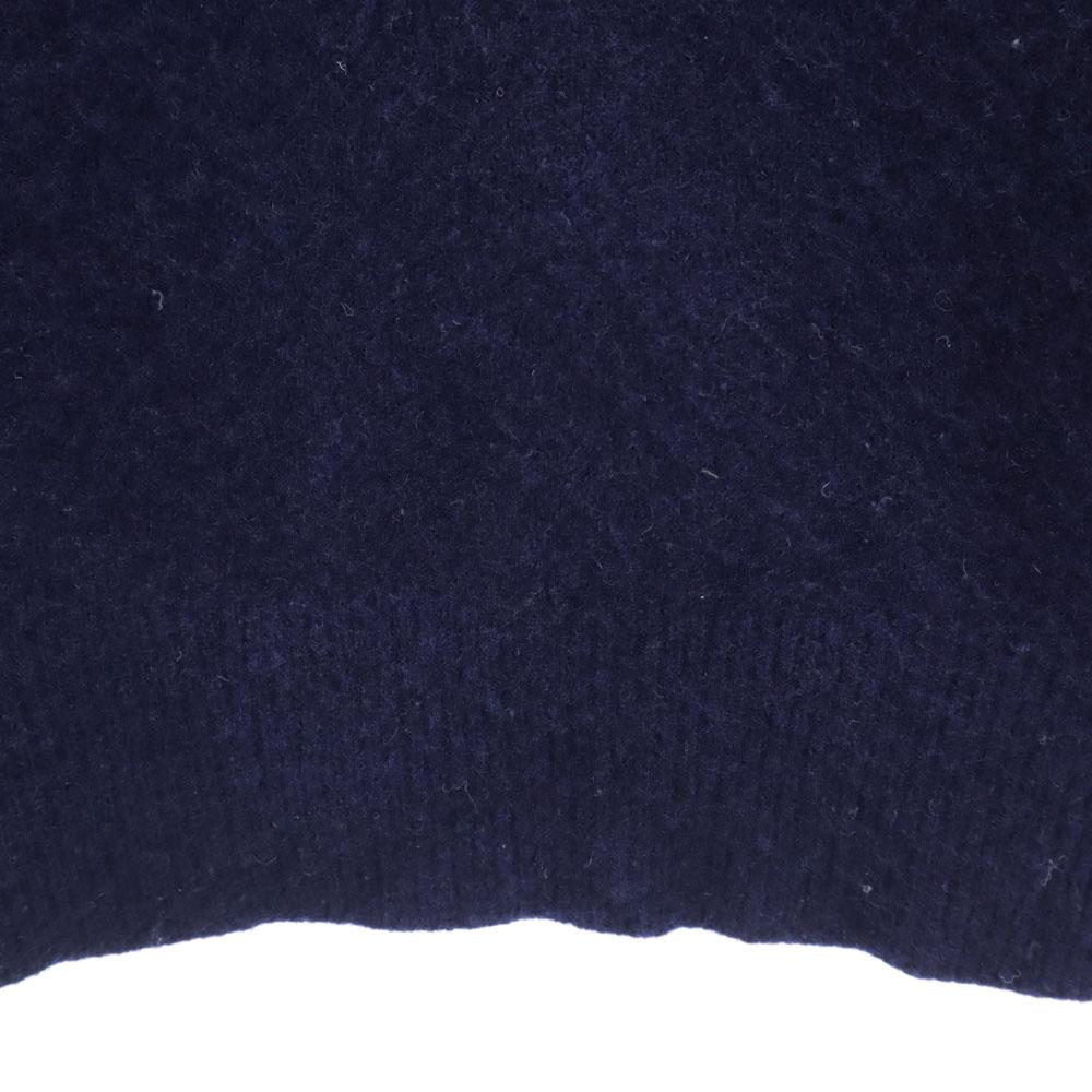 YOHJI YAMAMOTO+NOIR Made in Japan wool Long sleeve turtleneck knit 2 Navy Women Used
