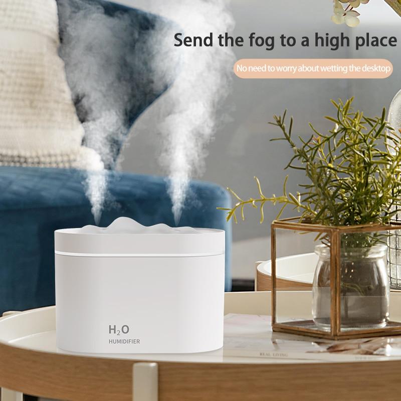 New Snow Mountain Dark Fragrance Double Spray Large Capacity Humidifier Silent Air Spray Humidifier Fit For Auto Home Office