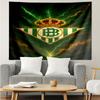 Real Betis Crest Lightning Tapestry, Unique Design Tapestry, Suitable for Bedroom,Livingroom, Playroom,Heartwarming Fan Holiday Gifts