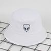 Black White Solid Alien Bucket Hat Unisex Caps Hip Hop Gorros Men Women Summer Panama Cap Beach Sun Fishing Hats Cotton Sunhat