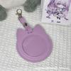 Anime Star-Shaped Badge Protector: PU Leather Pendant Keychain & Ita Bag for 2D Goods Storage