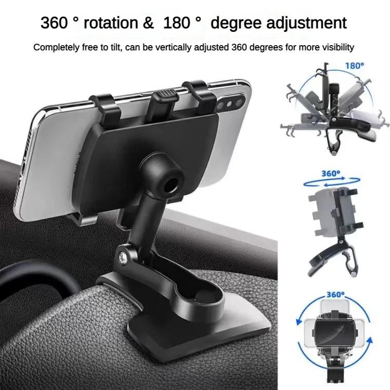 Universal-Autotelefonhalter Armaturenbrett Handy Autohalter Rückspiegel Sonnenblende Schallwand Handyhalterung Clip Auto Gadgets