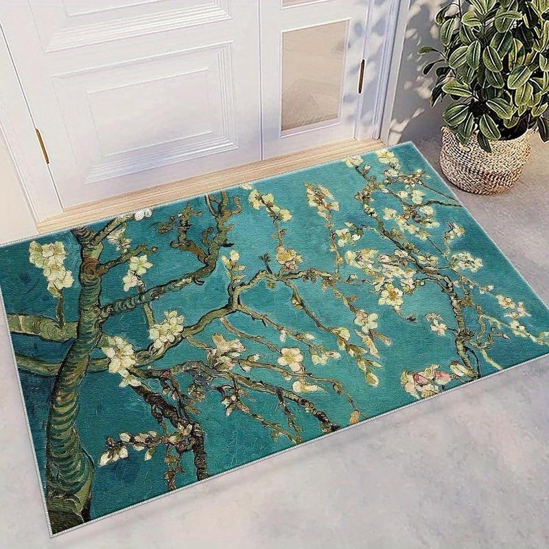 

VIKAMA Premium Tree Trunk Carpet Green Spring-Inspired Doormat Welcome Mat Rug For Bedroom Carpet For Live Room Home Decor 40X60CM (1.3X2FT
