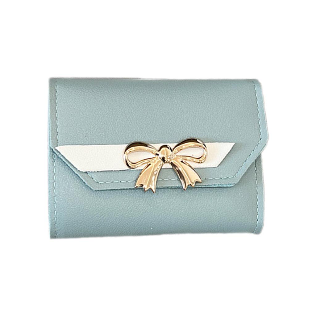 Mehrschlitz-Geldbörse für Damen Mädchen Ausweishülle Clutch Bag Dreifach Kreditkartenhalter Münzfach Kleingeldbörse Tragbar