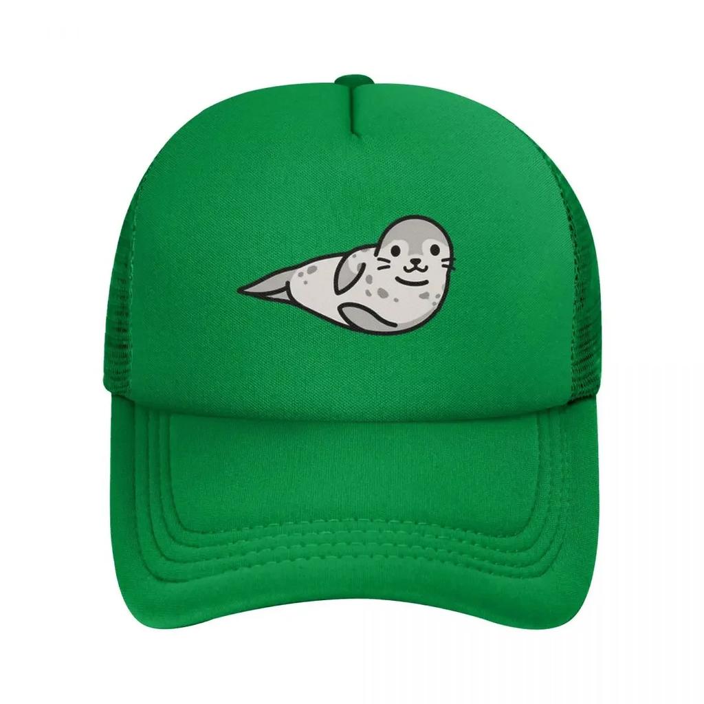 Grey Seal Mesh Baseball Caps Snapback Fashion Baseball Hats Breathable Casual Casquette Outdoor Unisex