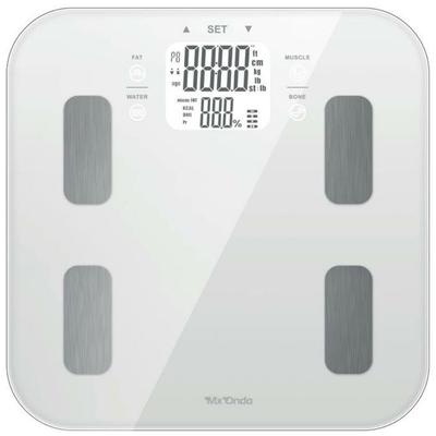 Bathroom Scale - MX ONDA - MXPB2470 - LCD Screen - Measures Fat/Water/Muscle - 150 Kg