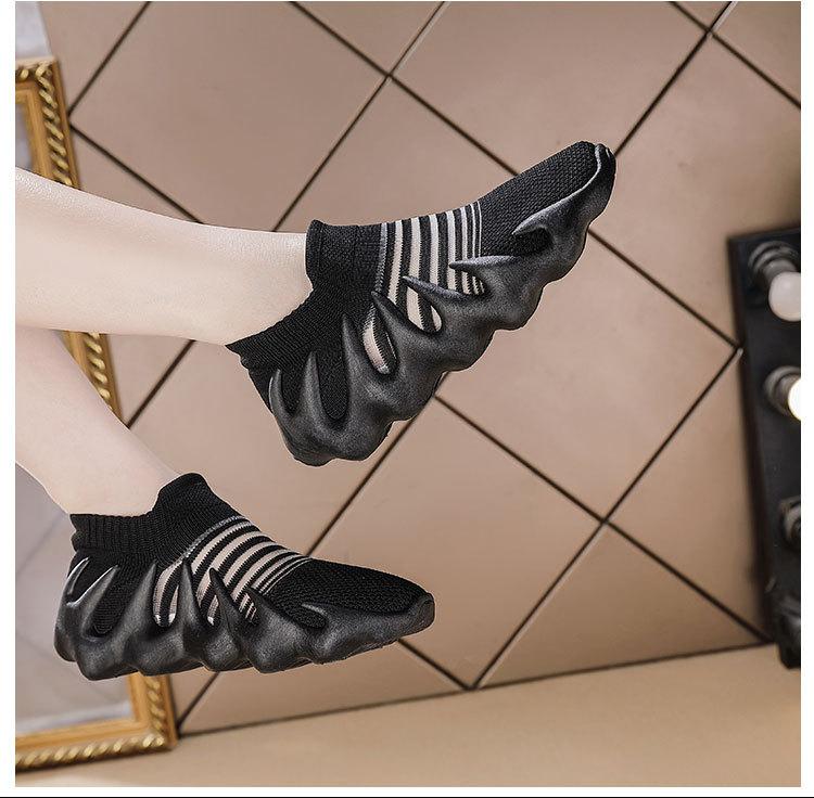 2025 summer new fitness octopus women's shoes sports casual mesh shoes breathable mesh socks fly knitting running trendy shoes