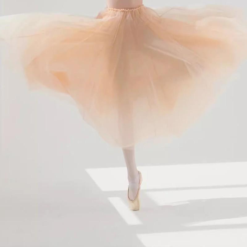 Ballet Leotard With Tulle Skirt Women Dance Gymnastics Aerial Yoga Solid Color