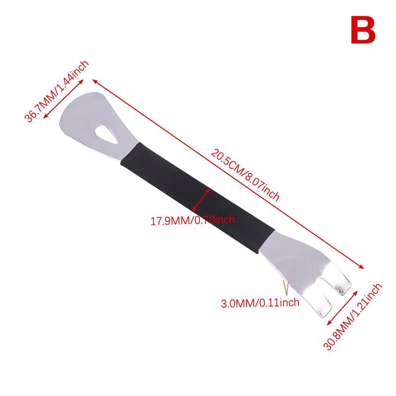 Strumento per la rimozione delle finiture dell'auto, leva di rimozione delle finiture a due estremità, cacciavite di fissaggio