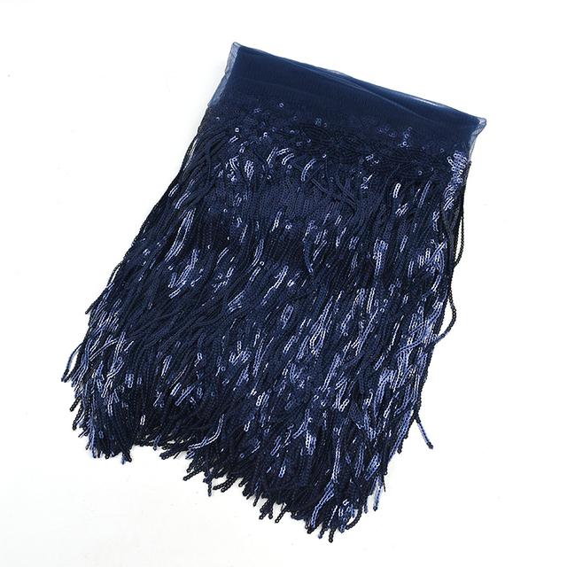 10 Yards 20cm Colorful Sequin Shiny Tassel Lace Trim Ribbon Fringe Diy Handmade Dance Performance Stage Costume Curtain Decor