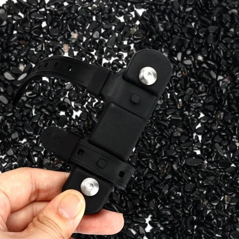 Bicycle Water Bottle Mount Adaptor Silicone Gel Bandage Kettle Cage Strap Seatpost Fork Frame Install Holder Adapter