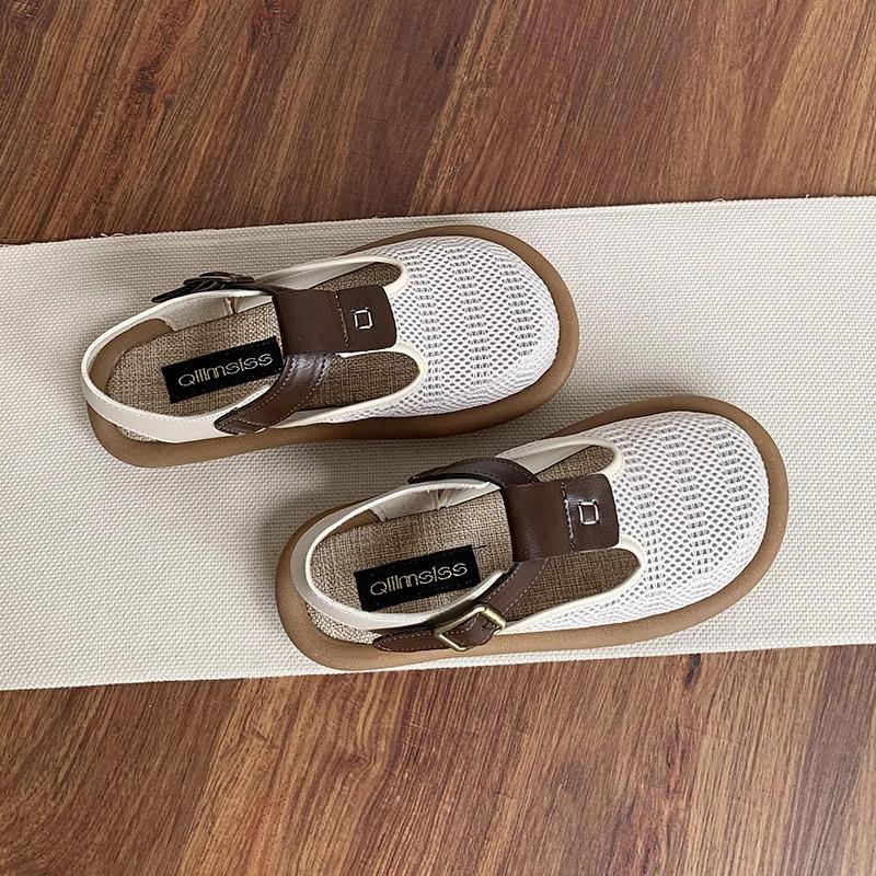 Retro Woman Shoes Casual Female Sneakers Clogs Platform Flats Modis All-Match Creepers Summer Cross Dress 2025 New Mary Janes Ru