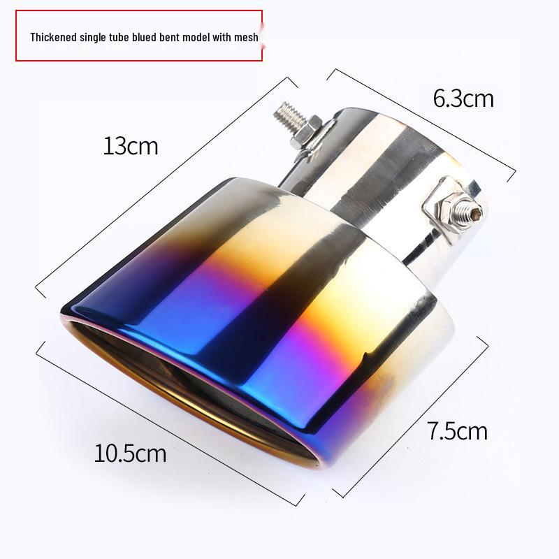 Universal Stainless Steel Tailpipe Muffler Tip Decoration