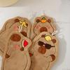 Cartoon Hand Towel Cute Capybara Hanging Towel Kitchen Bathroom Face Washcloth Guinea Pig Coral Fleece Quick Drying Towel