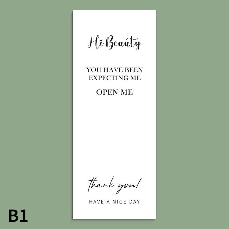 50Pcs Thank You Decor Stickers Seal Labels For Small Business Commodity Personalized Package Online Retails Greeting Stickers